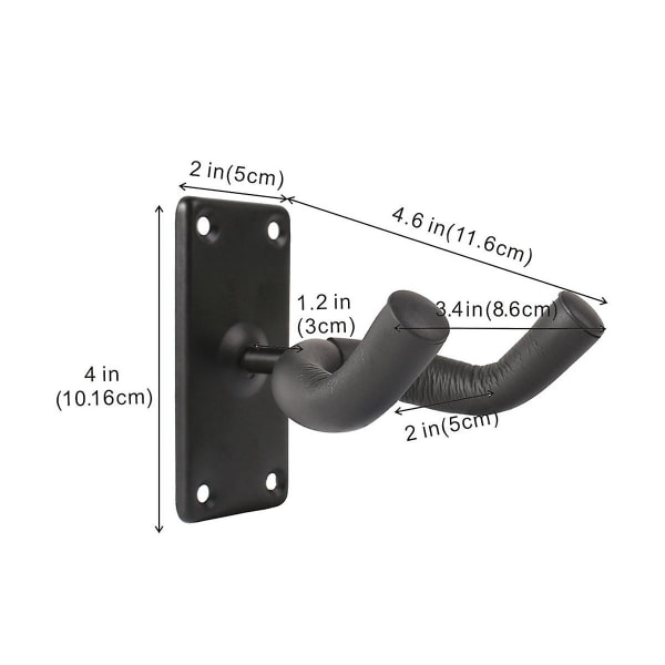2-pakkaus kitaran ripustin kitaran koukku kitaran teline kitaran seinäkiinnike ripustin sähköakustiselle kitaralle