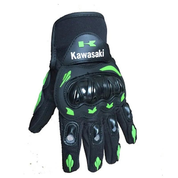 Håndsko Nye 1 par Kawasaki Fuldfinger Motorcykel Håndsko Motocross Luvas Guantes Moto Racing Beskyttelsesudstyr Håndske [DB] XXL Red