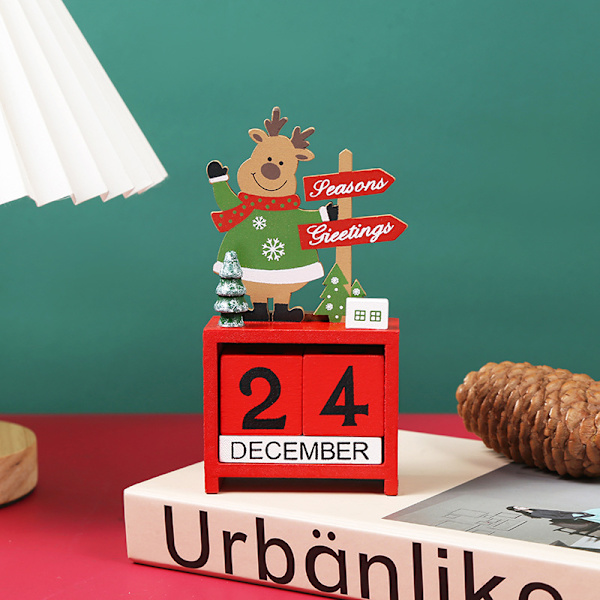 Trä jul adventskalender DIY digitalt datumblock 7766 Fyndiq