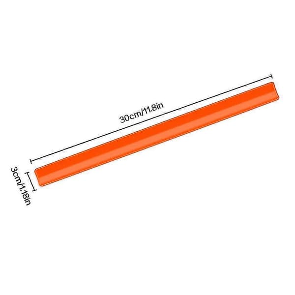 16 stk. Refleksbånd Snap-armbånd Refleksstriper [DB] orange