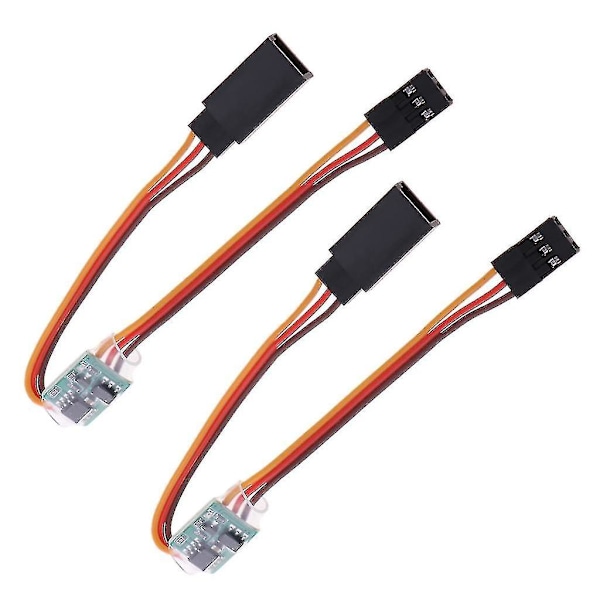 2 kpl Rc Servo -signaalin kääntäjä pyörimisinvertteri Jr Futaba -lentokoneelle [db]