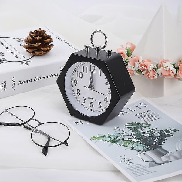 Tyst Mjuk Väckarklocka Barn Väckarklocka Timer Digital Klocka (Svart) [DB]