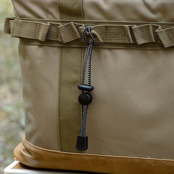 2 stk. Holdbare PE Elastiske Elastikstropper til Udendørs Camping Rygsække - Sort & Hvid, Multi-Purpose Bærbar Gear Organizer med Sikker Opbevaring [DB] 2pcs