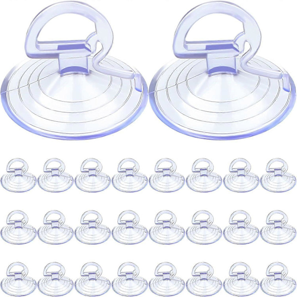 24 kpl Auton Ikkunan Tuulilasin Auringonsuojan Imukappaleita Pieniä PVC-Imukappaleita Auton Ikkunan Imukappaleita Auton Visiirille { DB} Transparent