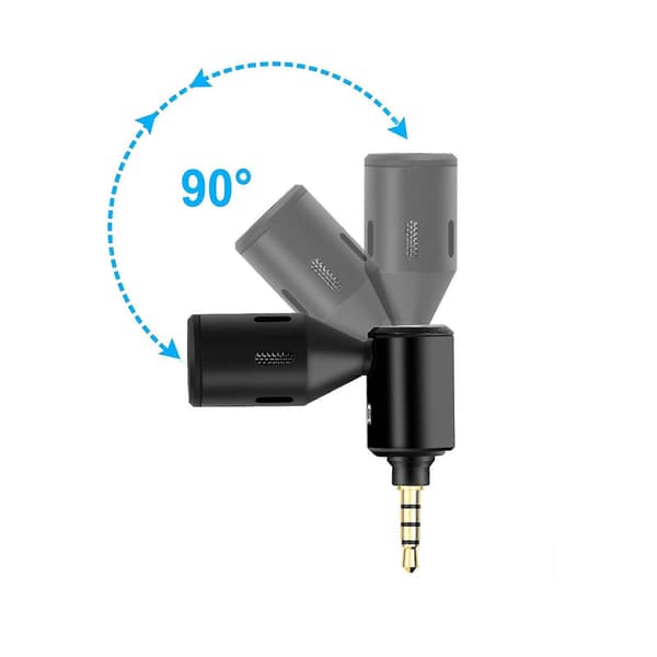 3.5mm Jack Justerbar Mikrofon [DB] Black
