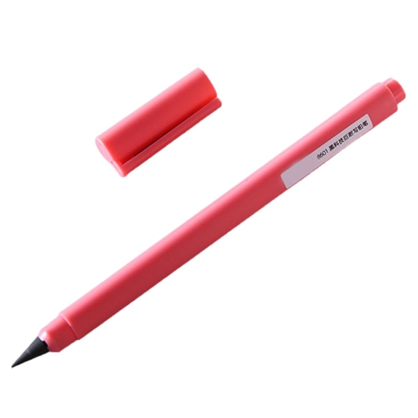 Jikaix Blækfri Sletbar Everlasting Pencil Plastic Fluent Write Everlasting Pen til maling Red