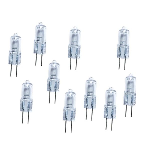 10 stk Super Sterk G4 6V 10w Wolfram Halogen Base Pære Lampe Lys [db] As the picture show