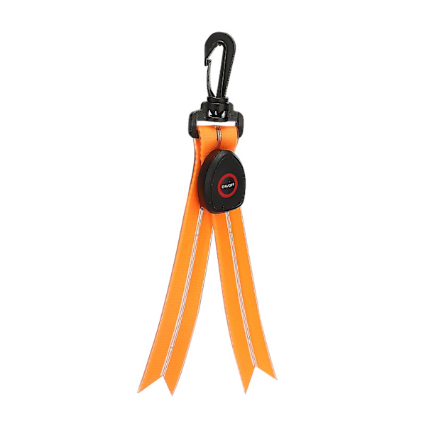 LED-blinkande ljus med färgglada lampor, USB-uppladdningsbara reflexer för skolväska, säkerhetsljus [DB] Orange