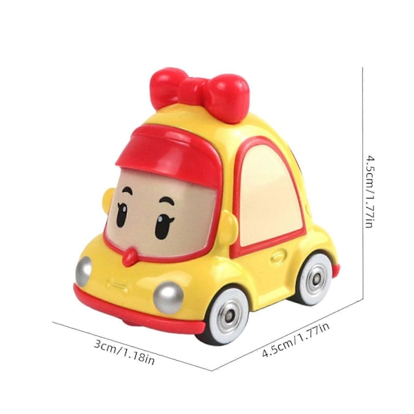 Poli Roy Haley Anime Modellbil, 3*1.5 tum Räddningsteam Robocar Barn Leksaker db Beetle Car