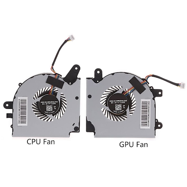 Ny for MSI GF75 MS-17F1 17F2 17F4 17F5 Kjøleventilator 5V Bærbar PC GPU CPU Ventilator PAAD06015SL N415 N416 {Db) CPU