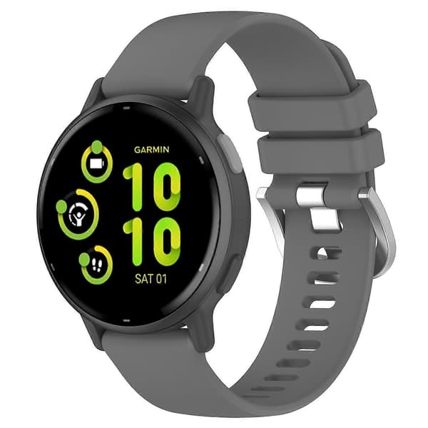 Til Garmin vivoactive 5/GarminActive 5 Urrem 20mm Silikonerem med Stålspænde [DB] Multicolor Style E
