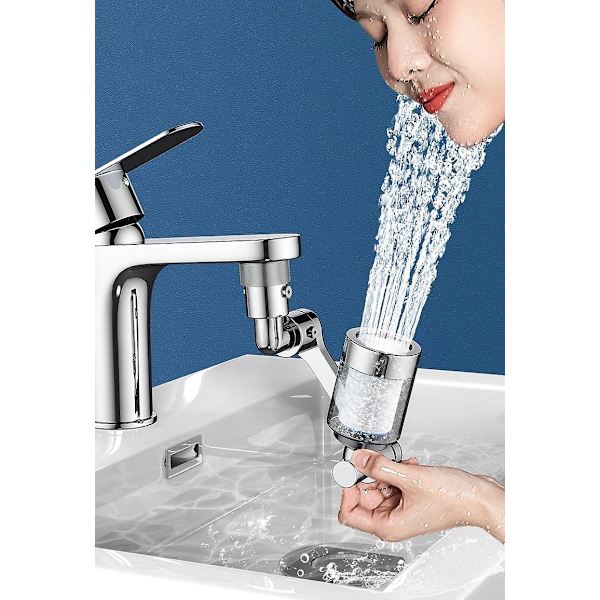 Kran Mekanisk Arm Bubbler Universal Kranforlenger Sprutsikker Roterende Dyse Mekanisk Forlenger