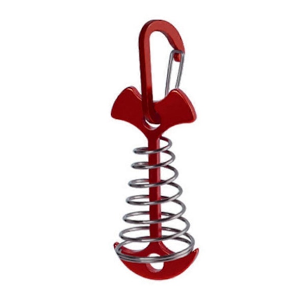 Fishbone Däckförankringar Peg med Fjäderspänne Däckplanka Bräda Tältpinnar { DB} Red