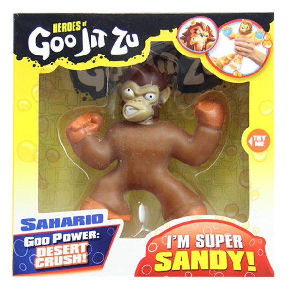 Heroes Sahario Goo Jit Zu Super Sandy Super Stretchy Figur Legetøj Db Brown