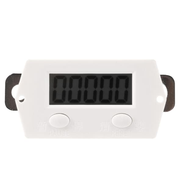 LCD Digital 0-99999 Räknare 5 Siffror Plus UP Mätare + Närhetssensor Sensor med Magnetisk [db] white