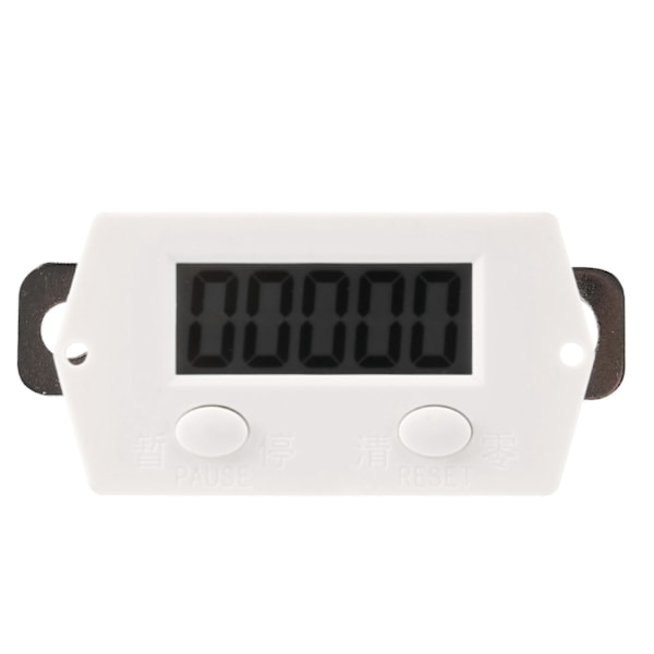 LCD Digital 0-99999 Tæller 5 Cifre Plus UP Gauge + Nærhedsafbryder Sensor med Magnetisk [db] white