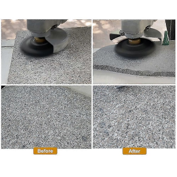 7 stk. Diamantpoleringsskive 4\"/100 mm Tør Diamantpoleringspuder Til Marmor, Granit, Sten, Beton (#50)-CE db