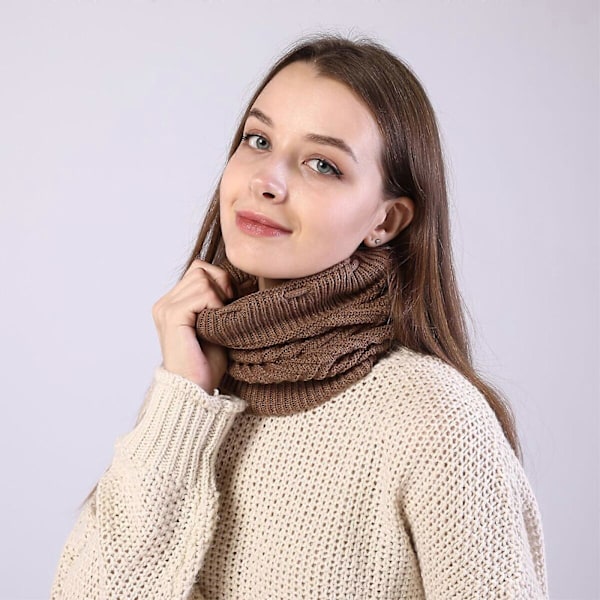 USB Opvarmet Hue Udendørs Vinter Beanie Halstørklæde Unisex | Grå 20x20cm, USB Opladning, Kuldebeskyttelse Db gray