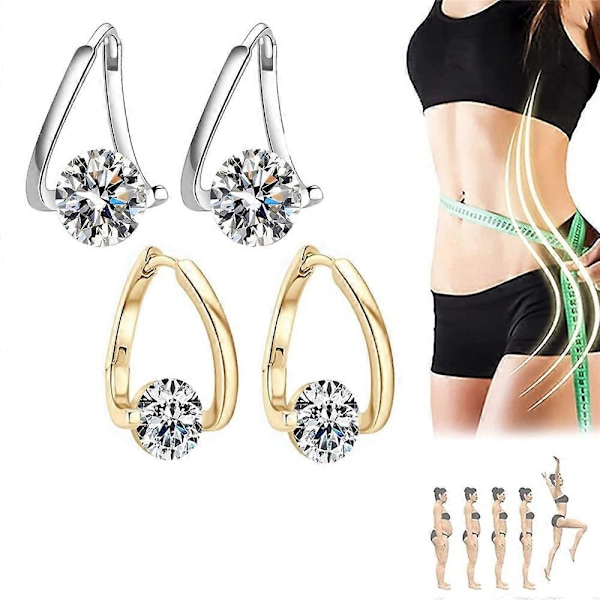 Lymphvity Germanium Örhängen för Kvinnor Lymfatiskt Terapi Smycken Present [DB] Silver