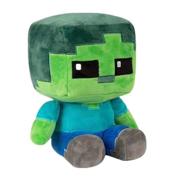 Minecraft Zombie, Creeper, Gigant, Steve, Alex Pixel Miner Plysdyr, Pude, Blødt Legetøj til Børns Fødselsdagsfest, Hjemmeindretning [DB] Zombie 26cm