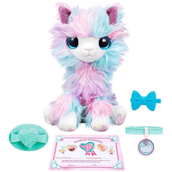 DB Surprise Cat Bath Dog Plyschleksak Little Live Pets, tvätta, sköt om Rädda en söt Pastell Regnbågsfärgad Plyschleksak, leksaker för barn yellow