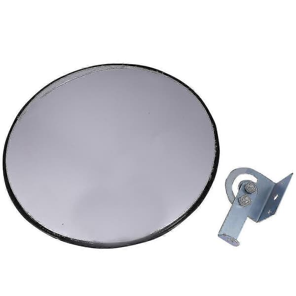 30 cm vidvinkelsäkerhetsspegel, välvd konvex spegel (svart) [DB]