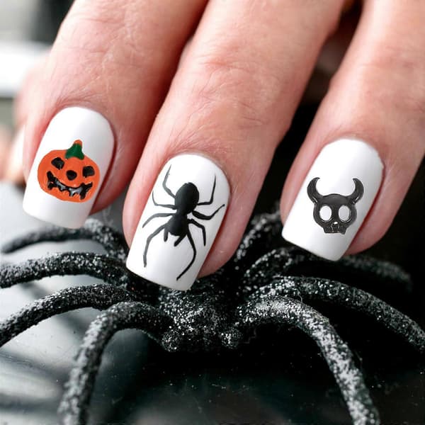 Halloween nagelberlocker legering manikyrdekor för DIY nagelkonst 30 st [DB]