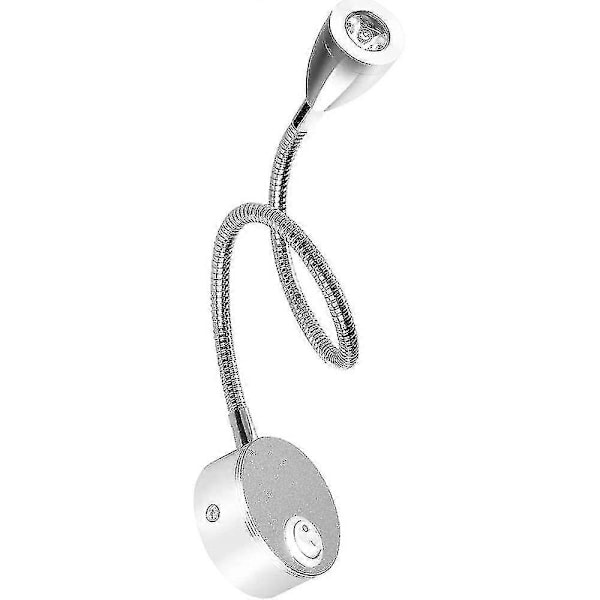 Skrivebordslampe med klemme, Sengelampe, fleksibel USB-lampe (varmt lys) db