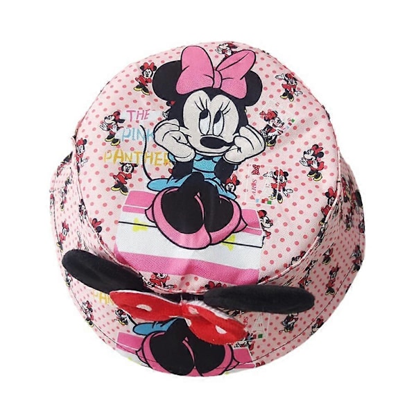 Lasten poikien ja tyttöjen kääntökorkki Mickey Minnie Mouse -kuvioilla, kalastajamalli, beanie, aurinkokorkki {DB} B