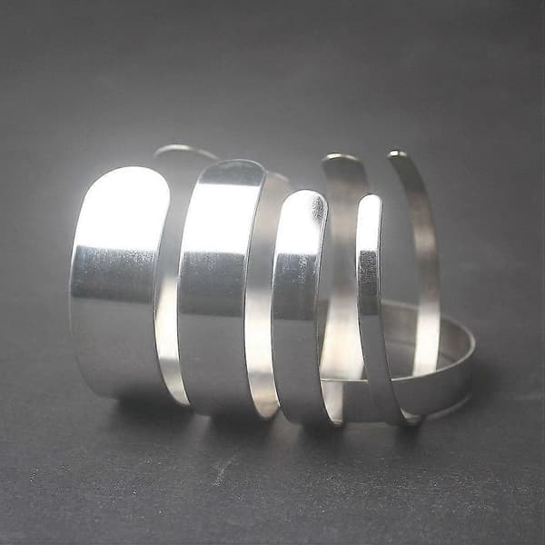DIY Sølv Armbånd Formningsform til Armbåndsfremstilling 8 Stk. Rustfrit Stål[DB]