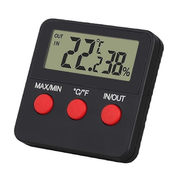Digital Reptil Hygrometer Termometer, Afstandsmåling af Luftfugtighed og Temperatur - Også Velegnet [DB]