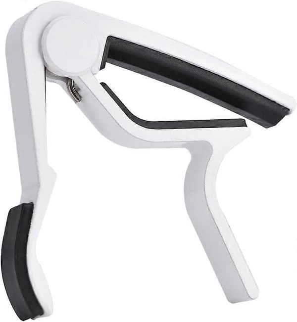 Akustisk gitarr capowhite, 8.3*8.8cm portabelt snabbväxlingscapo, repfritt [DB]