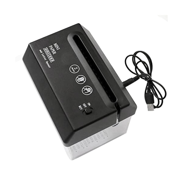 Portable Electric Paper Shredder Usb Battery Operated Shredder Documents Paper Cutting Tool Office