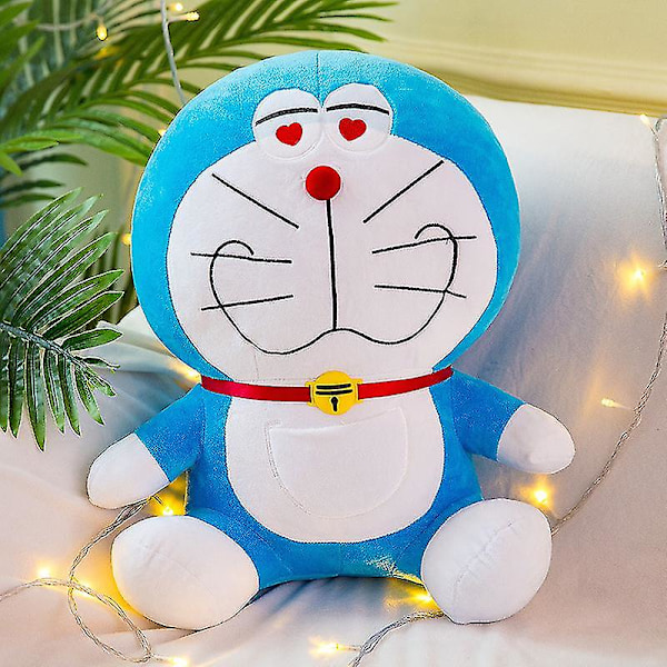 Doraemon Plyslegetøj Doraemon Pude Jingle Cat Dukke Dukke Valentinsdag Fødselsdagsgave [Db] eyes 25 cm