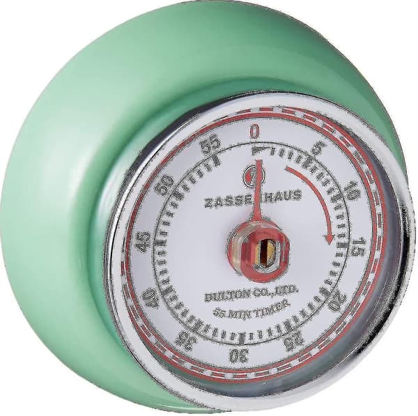 Magnetisk Retro Köktimer, Klassisk Mekanisk Kocktimer DB Mint Green