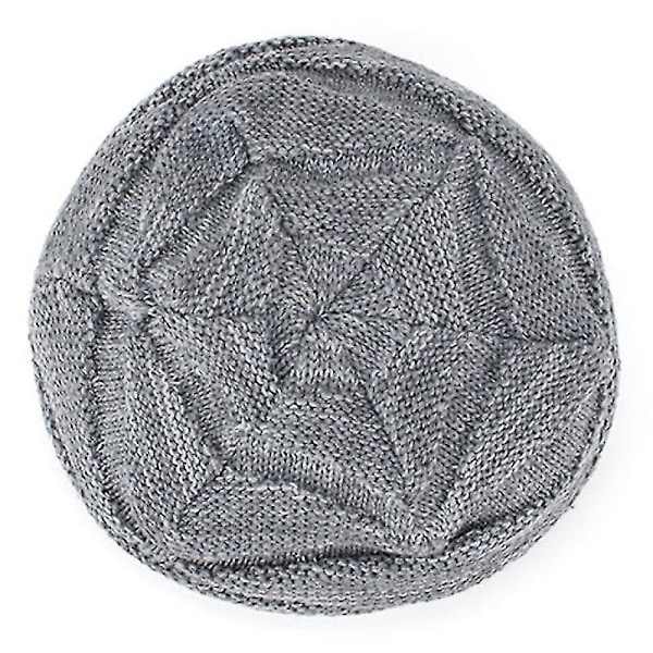 Unisex Oversized Slouch Lång Beanie Hatt Vinter Varm Stickad Wrap Cap db Grey