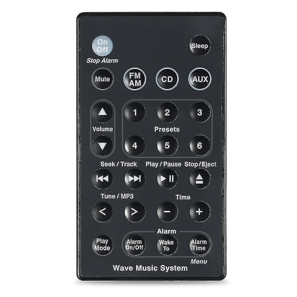 Ersättning för Bose Wave Music System Audio System Fjärrkontroll Awr1b1 Awr1b2 Awrcc1 Awrcc2 Awrcc3 [DB]