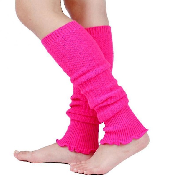 Vinterstrikk Lange Sokker Kvinner Utendørs Knehøye Elastiske Sokker Beinformere Dame Varme Slanke Sokker 2022 Nyttår Julegave DB rose red