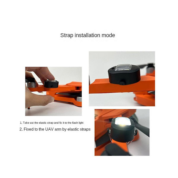 4 kpl Universaali Strobe Varoitusvalo Usb Ladattava Led Hätävalot Drone Yö Strobe Lamppu