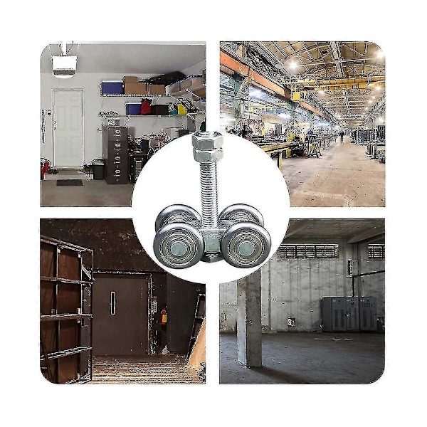 4 Hjul Stillegående Trallemontering Ruller Fire Lagers Trallemontering Høy Unistruts Strut Kanal [DB]