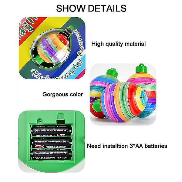 Eggmazing Egg Easter Egg Set Electric Egg Decorating Spinner With Music & Lights-B  [dB}