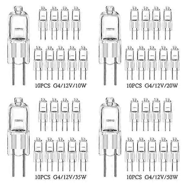 10 kpl halogeenilamppuja kapselilamput G4-12V-10W G4-12V-10W G4-12V-10W [db]
