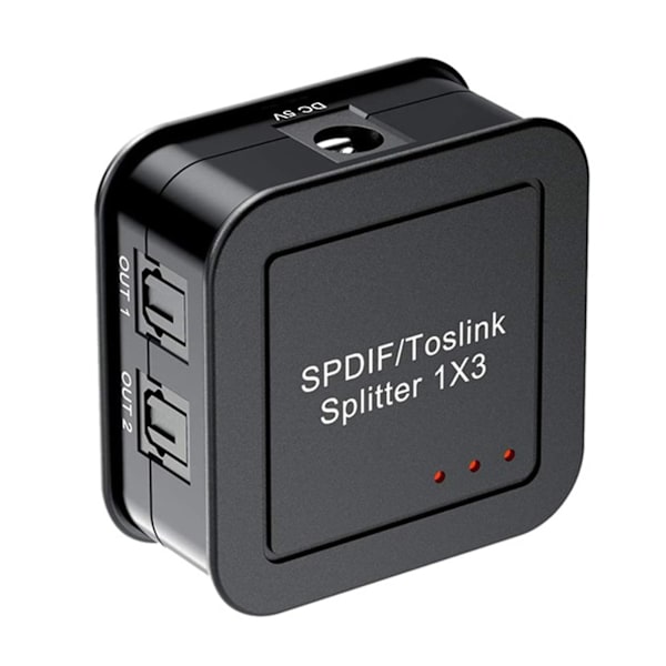 Digital Optisk Audio Splitter Digital Fiber Optisk Audio Deler US [DB]