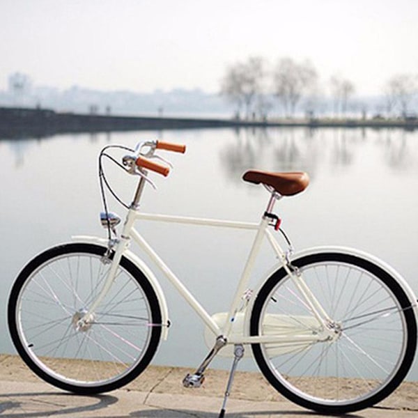 LED Cykellys Cykel Forlygte Baglygte Nem Installation {DB} Silver