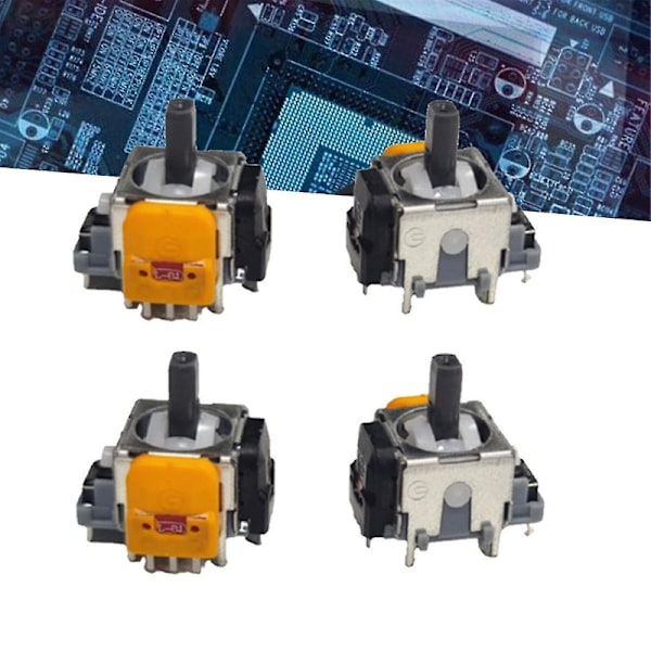 10 st 3:e generationens joysticks för Xbox Series S/x Hall elektromagnetisk hög precision justerbar joysticks DB YellowBlack