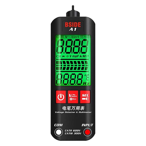 A1 Fuldautomatisk Anti-Burn Intelligent Digital Multimeter db Multicolor