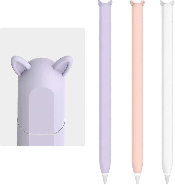 3 par öronfodral silikonskydd för Pencil 2:a generationen [DB]