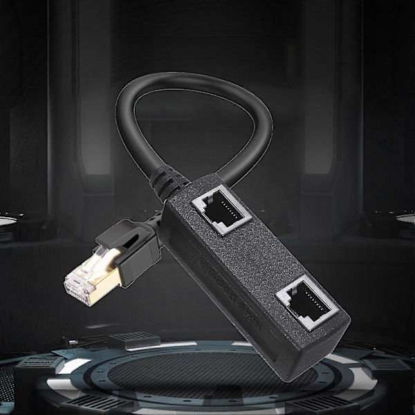 Cat8 Ethernet Splitter 40Gbps Høj Hastighed 2000Mhz RJ45 1 Han til 3 Hun LAN Adapter Kabel til Cat5 Cat5e Cat6 Cat7 [DB] 2