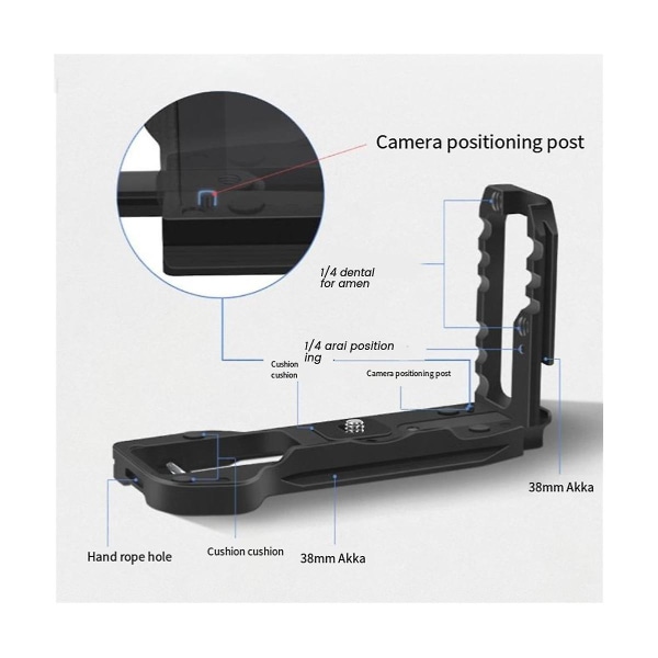 Til X-t5-kamera L-type Quick Release-plade Horisontal & Lodret L-pladeudvidelsesbeskyttelsesbase,