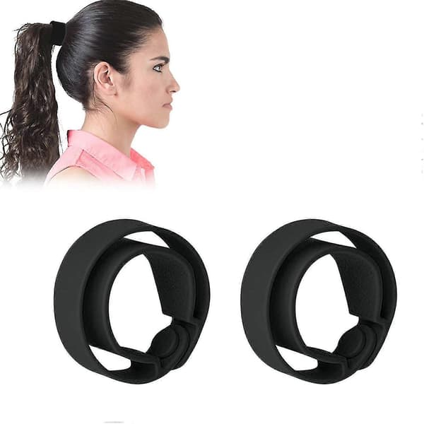 Stark Hårscrunchie - 2-pack - Bekväm & Volymgivande db Black